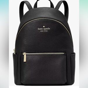 Kate Spade Black Leather Backpack
